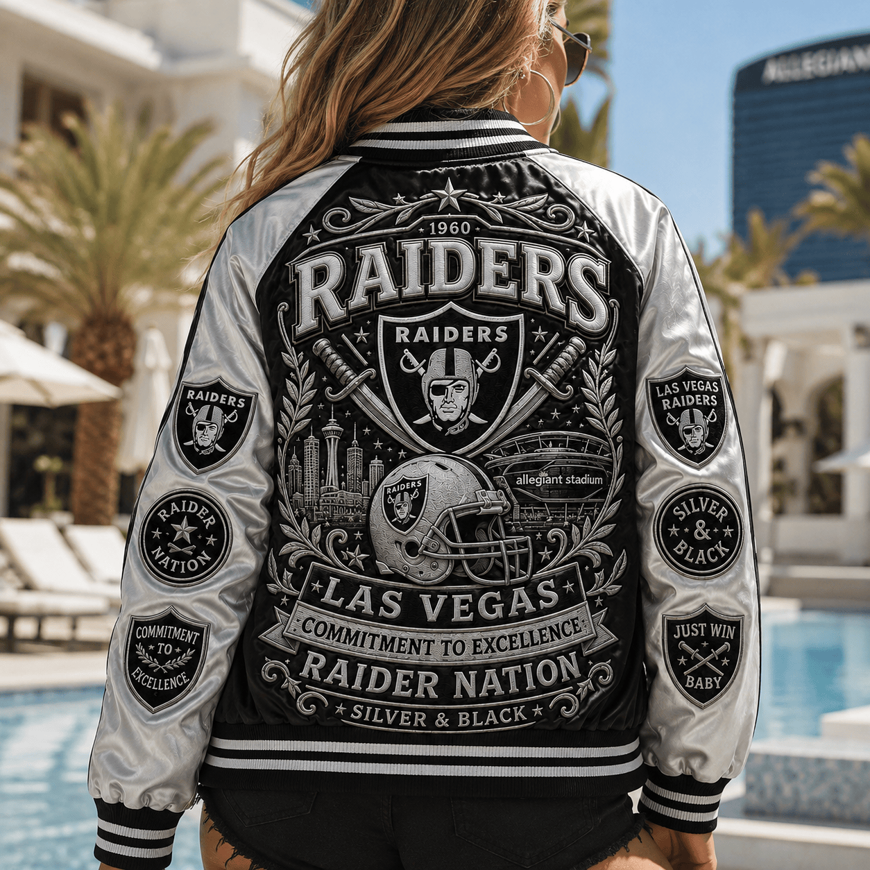 PREMIUM LVR SATIN BASEBALL JACKET NTNA