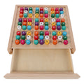 1 Piece Sudoku Game Box Wooden Logic Puzzle Brain Teaser Educational for Adults and Kids Portable Travel Size