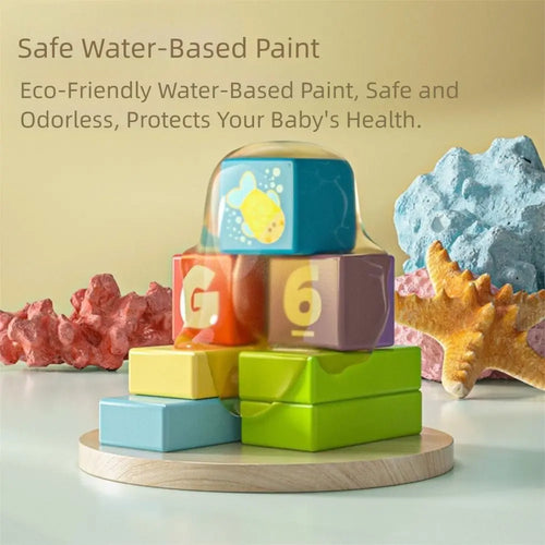 Educational Learning Wooden Wooden Building Blocks Early Learning With Storage Box Early Educational Wooden For Toddler